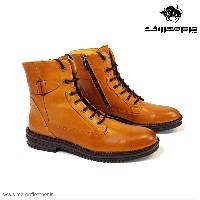 کفش نیم بوت کد217رنگ عسلی سایز38