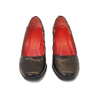 کفش مجلسی اداری پاشنه 5 سانت کد 805 رنگ مشکی لیزارد سایز 39