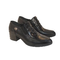 کفش اداری روزمره پاشنه چهارسانت کدزد14رنگ مشکی سایز37