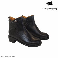 نیم بوت کد 273 پاشنه 3 سانت زیپ خور رنگ مشکی سایز 38