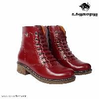 نیم بوت کد 192 رنگ زرشکی سایز 36