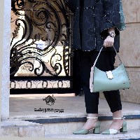 کفش مجلسی مدل ان43 رنگ سبز شیری سایز 38