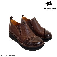 کفش دست دوزطبی روزمره کد378رنگ قهوه ای سایز 41