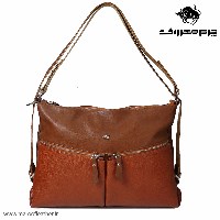 کیف اداری کوله پشتی دوشی کد611رنگ عسلی