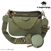کیف روزمره دستی دوشی  دوقلوکد295رنگ سبز