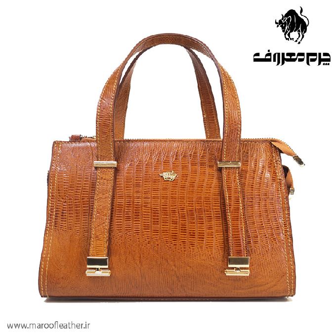 کیف مجلسی دستی کدزد27رنگ عسلی لیزارد
