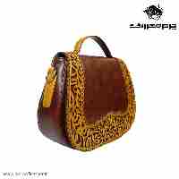 کیف روزمره مجلسی دستی دوشی کد1533رنگ خردلی