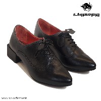کفش اداری مجلسی پاشنه سه سانت کد224رنگ مشکی سایز39