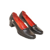 کفش اداری مجلسی پاشنه سه سانت کد1301رنگ مشکی سایز40