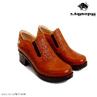 کفش اداری روزمره پاشنه سه سانت کد502رنگ عسلی سایز 37