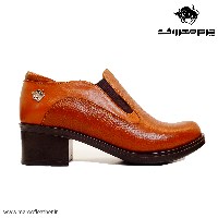 کفش اداری روزمره پاشنه سه سانت کد502رنگ عسلی سایز40