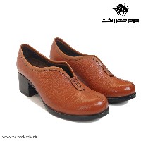 کفش اداری روزمره پاشنه چهار سانت کد238رنگ عسلی سایز37